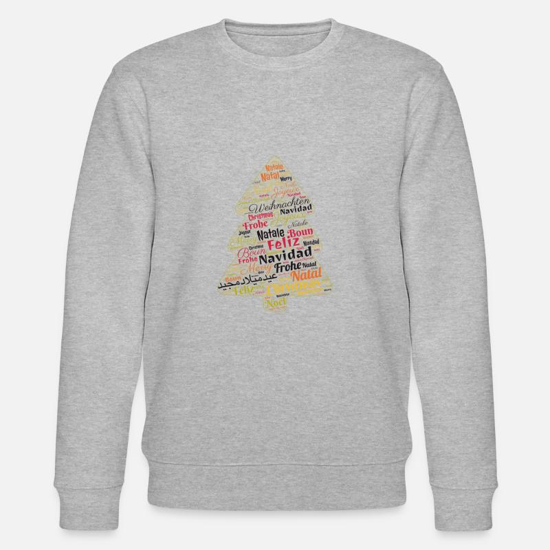 Weihnachtsbaum - Stanley/Stella Unisex Bio-Sweatshirt CHANGER  - Grau meliert