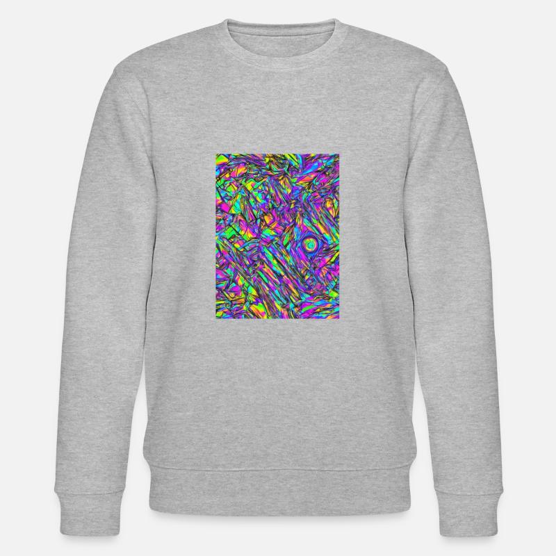 Graphismes acides - Sweat bio CHANGER Stanley/Stella Unisexe - gris chiné