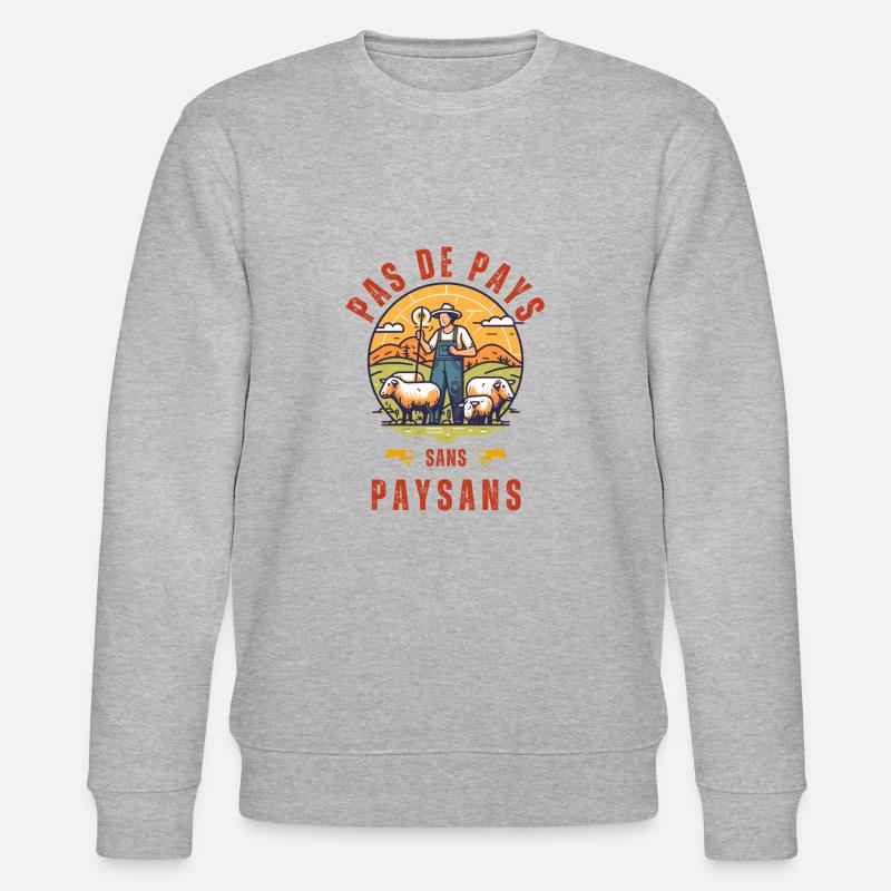 Pas de pays sans paysans - Sweat bio CHANGER Stanley/Stella Unisexe - gris chiné
