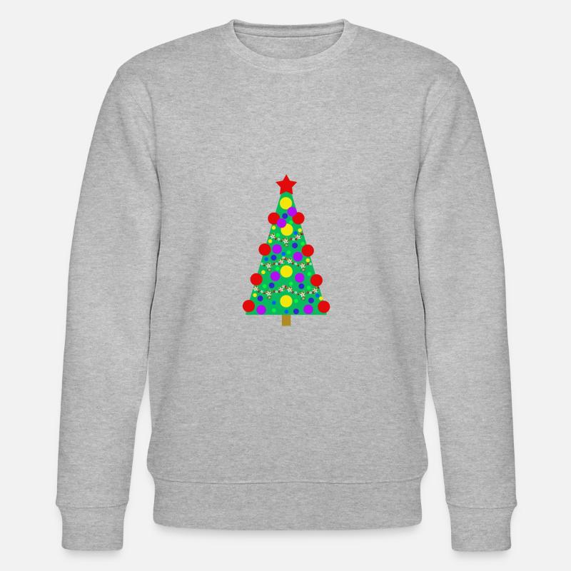 Weihnachtsbaum - Stanley/Stella Unisex Bio-Sweatshirt CHANGER  - Grau meliert