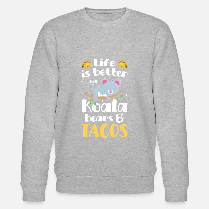 Eukalyptus Tierschutz Wald - Stanley/Stella Unisex Bio-Sweatshirt CHANGER - Grau meliert