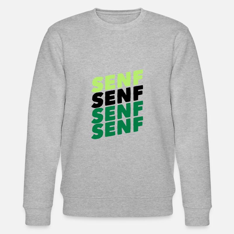 Senf essen lecker gewürz paste - Stanley/Stella Unisex Bio-Sweatshirt CHANGER  - Grau meliert