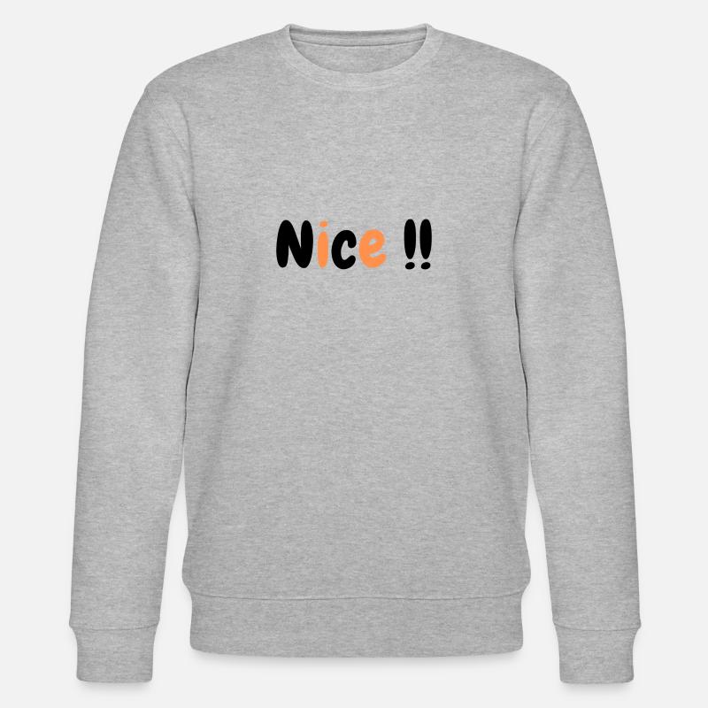 Nice !! - Stanley/Stella Unisex Bio-Sweatshirt CHANGER  - Grau meliert
