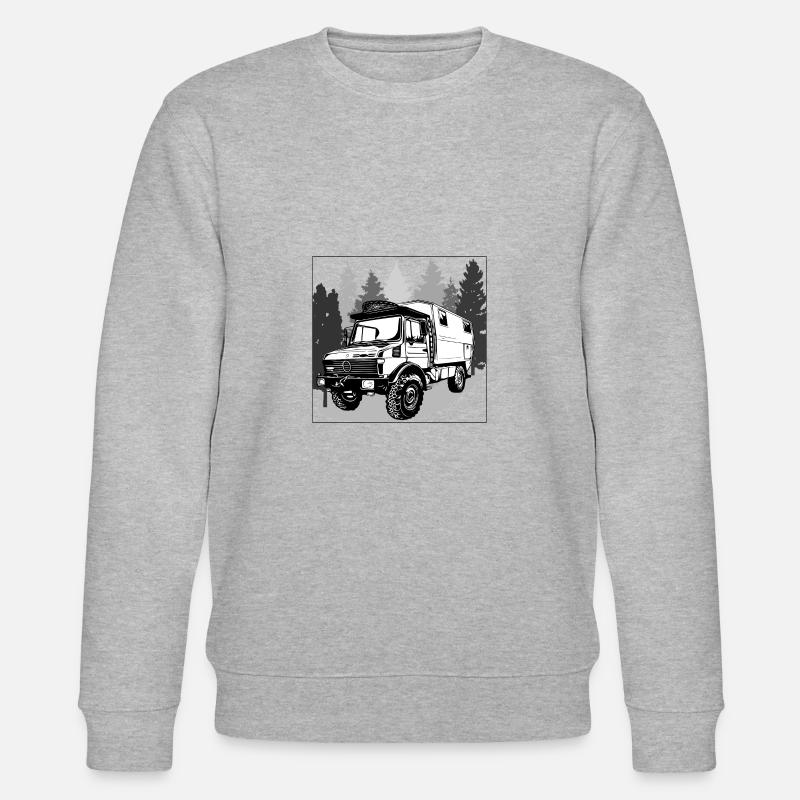 Camping - Unimog - Adventure - Oldtimer - Stanley/Stella Unisex Bio-Sweatshirt CHANGER  - Grau meliert