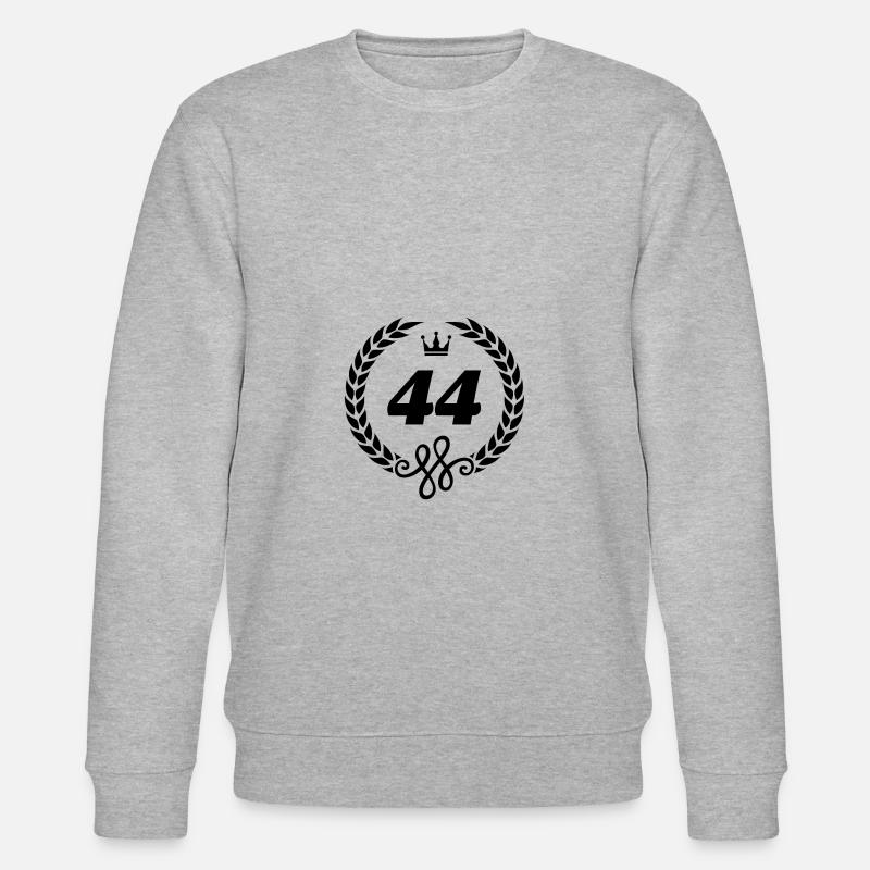 44 ans symbole couronne - Sweat bio CHANGER Stanley/Stella Unisexe - gris chiné