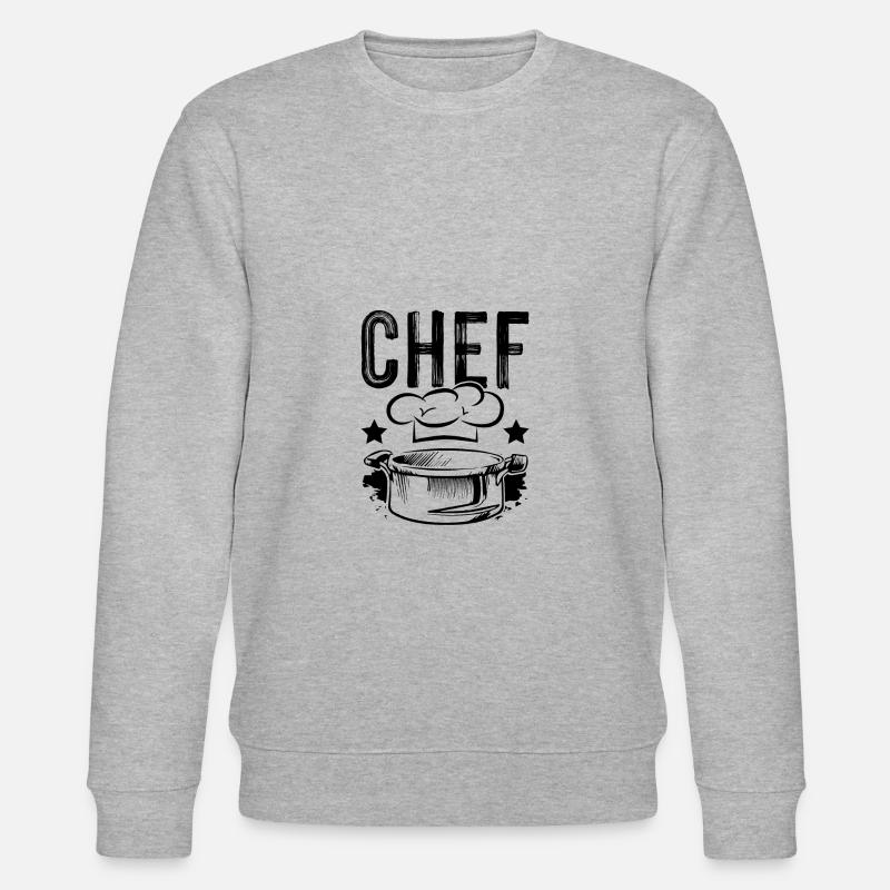 chef koch - Stanley/Stella Unisex Bio-Sweatshirt CHANGER  - Grau meliert