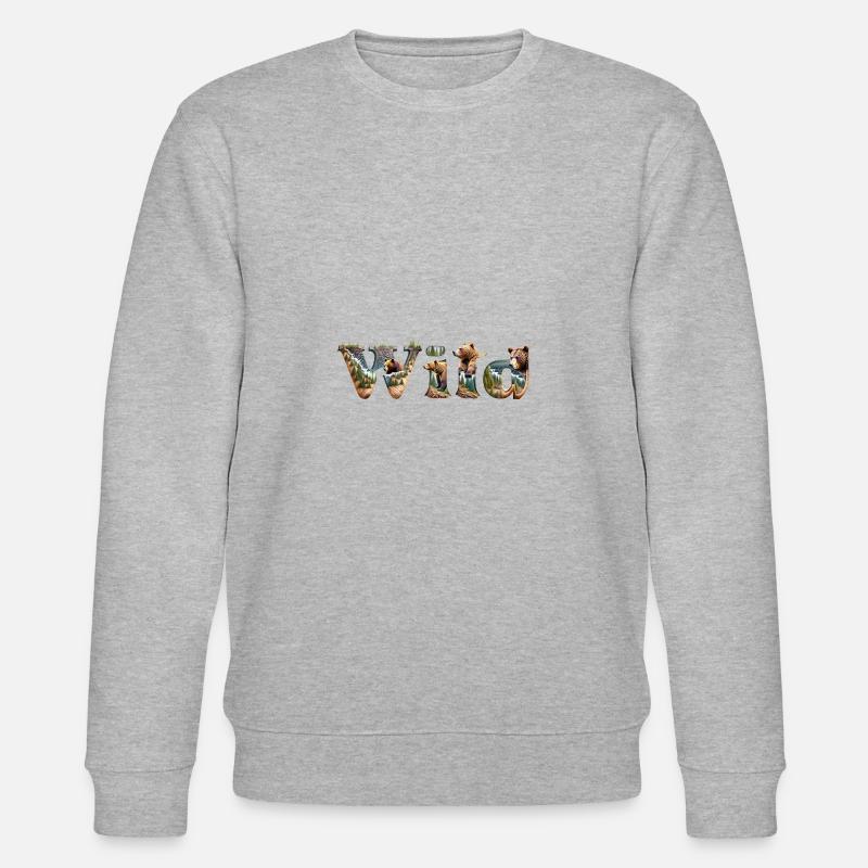 Wild - Stanley/Stella Unisex Bio-Sweatshirt CHANGER  - Grau meliert