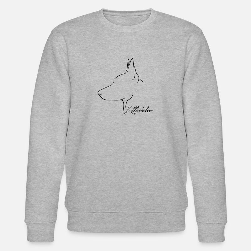 X-MECHELAAR Profil Chiens Wilsigns - Sweat bio CHANGER Stanley/Stella Unisexe - gris chiné