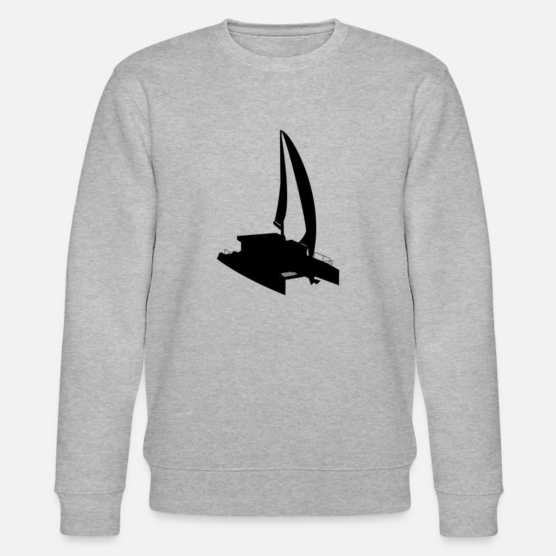 Vector Kat 3D - Stanley/Stella Unisex Bio-Sweatshirt CHANGER  - Grau meliert