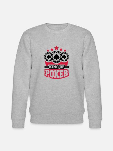 king_of_poker_c2 - Stanley/Stella Unisex Bio-Sweatshirt CHANGER - Grau meliert