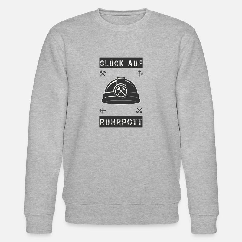 Glück auf. Ruhrpott - Stanley/Stella Unisex Bio-Sweatshirt CHANGER - Grau meliert