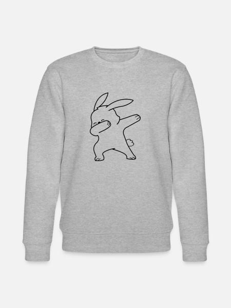 Dabbing Rabbit - Stanley/Stella CHANGER Unisex Organic Sweatshirt - heather grey