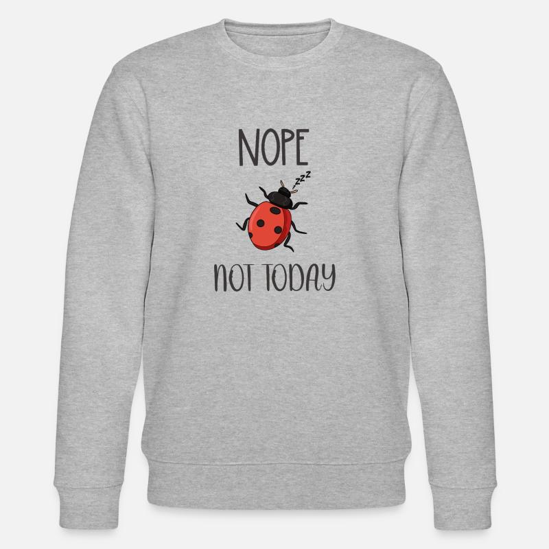 Non, pas aujourd’hui Coccinelle - Sweat bio CHANGER Stanley/Stella Unisexe - gris chiné