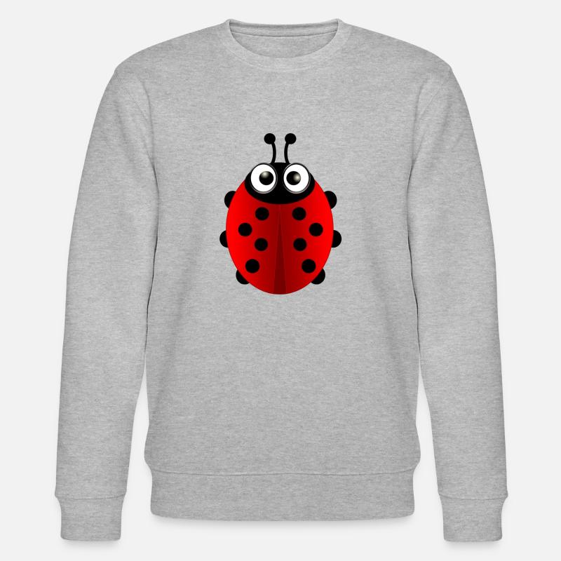 Marienkäfer (ladybug) 01 - Stanley/Stella Unisex Bio-Sweatshirt CHANGER  - Grau meliert