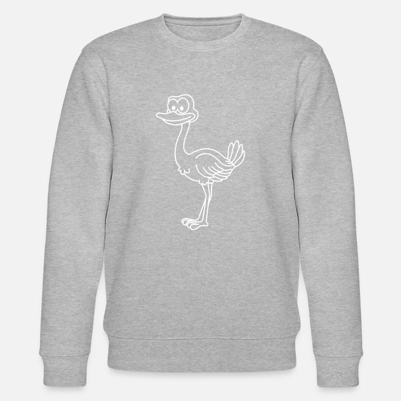 Strauss Comic Animal - Sweat bio CHANGER Stanley/Stella Unisexe - gris chiné