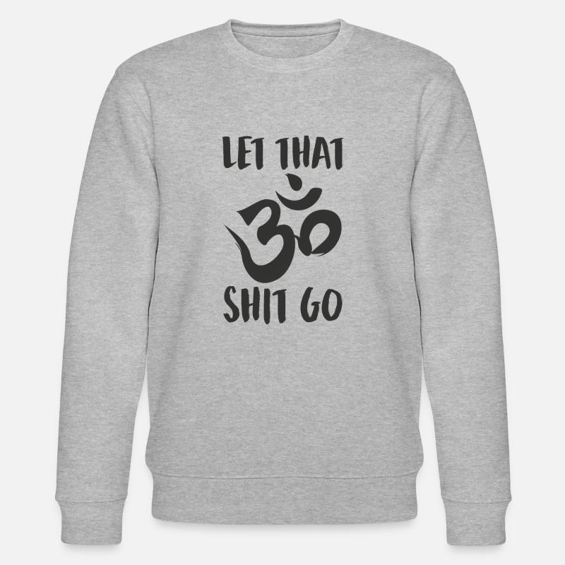 Laisse tomber cette merde - OM - Sweat bio CHANGER Stanley/Stella Unisexe - gris chiné