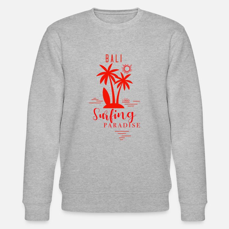 Bali Surfparadies - Stanley/Stella Unisex Bio-Sweatshirt CHANGER  - Grau meliert