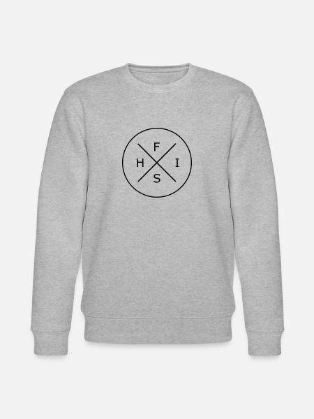 Fish Wortkreis - Stanley/Stella Unisex Bio-Sweatshirt CHANGER  - Grau meliert