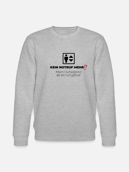 Kein Notruf mehr - Stanley/Stella Unisex Bio-Sweatshirt CHANGER  - Grau meliert