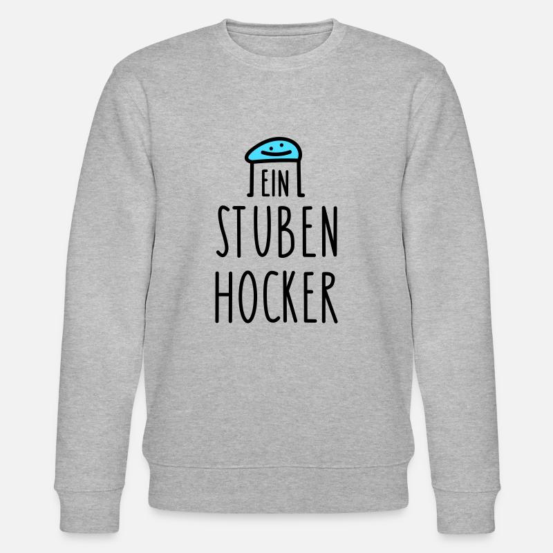 Zuhause Sprüche home office - Stanley/Stella Unisex Bio-Sweatshirt CHANGER - Grau meliert