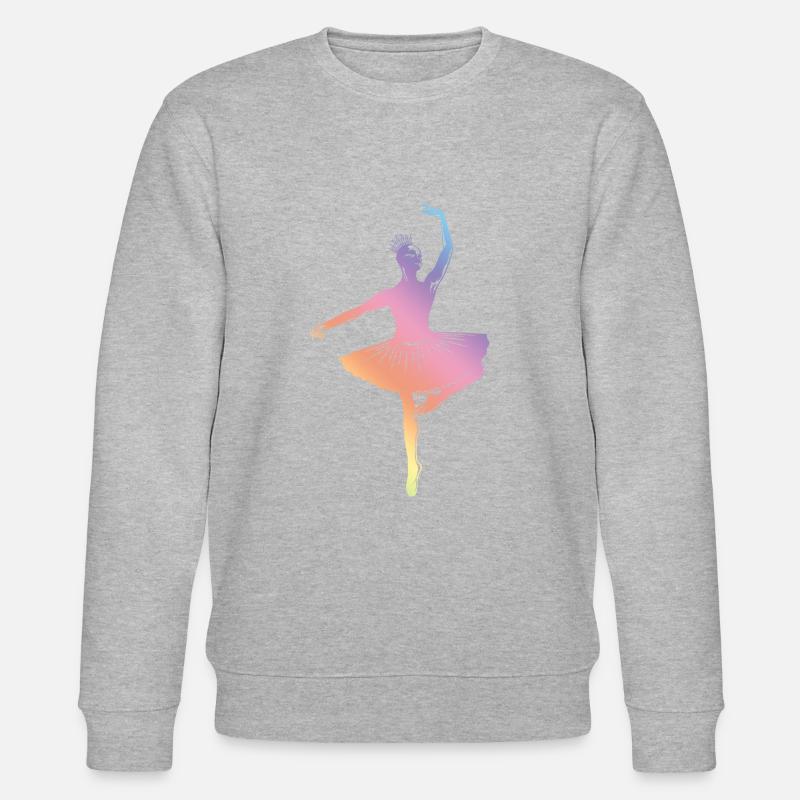 Ballett Silhouette - Stanley/Stella Unisex Bio-Sweatshirt CHANGER  - Grau meliert
