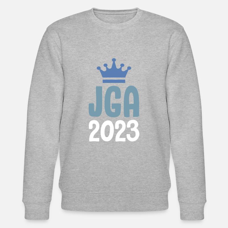 Jga 2023 Junggesellenabschied - Stanley/Stella Unisex Bio-Sweatshirt CHANGER  - Grau meliert