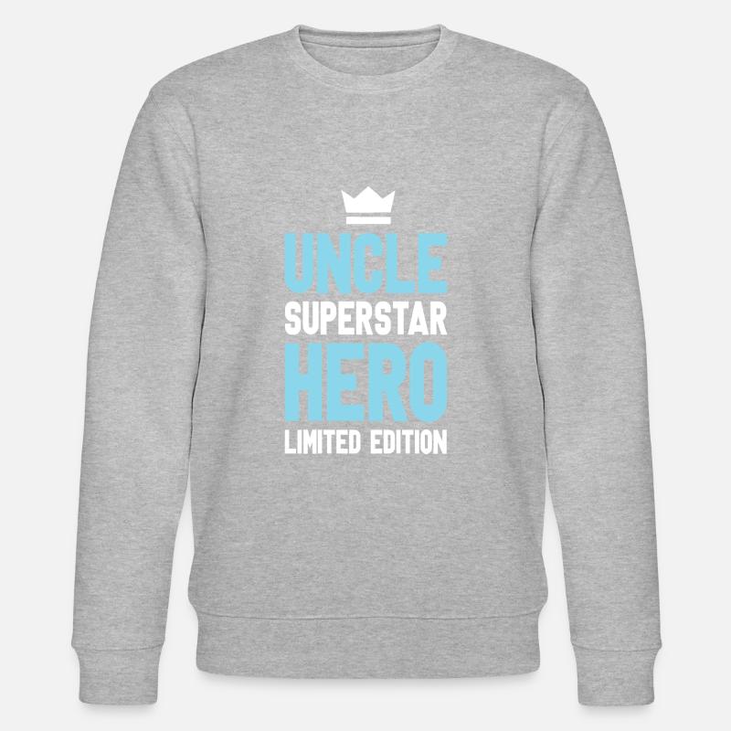 Onkel Limited Edition Spruch - Stanley/Stella Unisex Bio-Sweatshirt CHANGER  - Grau meliert