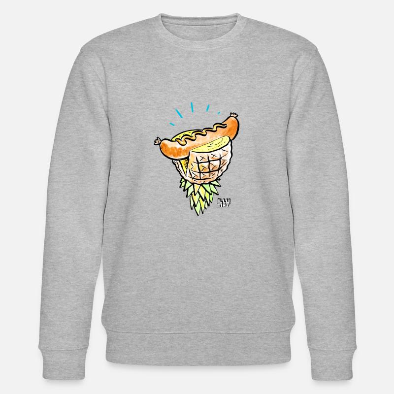 tropical wurst - Stanley/Stella Unisex Bio-Sweatshirt CHANGER  - Grau meliert