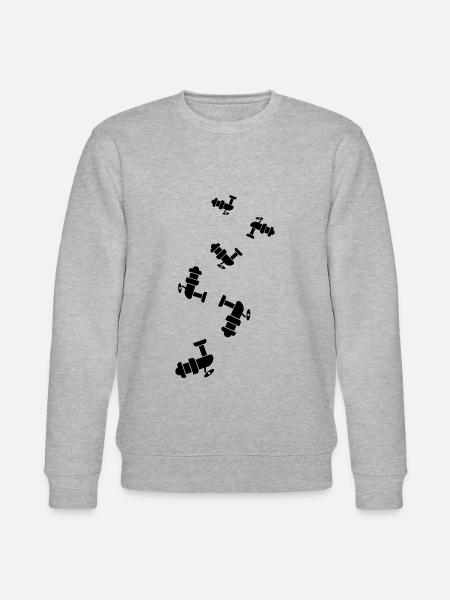 Angelrolle Symbol icon - Stanley/Stella Unisex Bio-Sweatshirt CHANGER  - Grau meliert