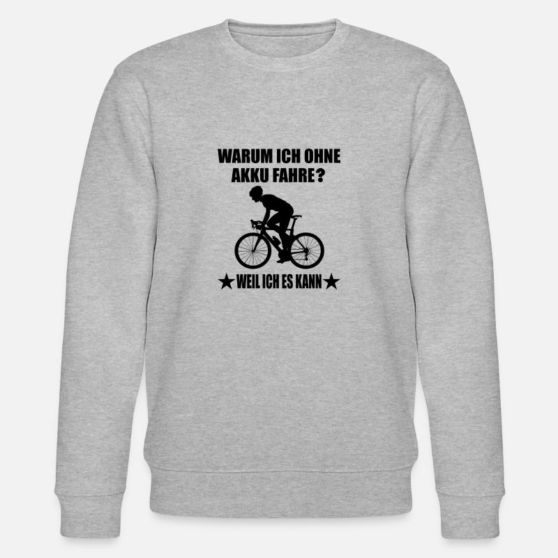 Fahrrad - Stanley/Stella Unisex Bio-Sweatshirt CHANGER  - Grau meliert