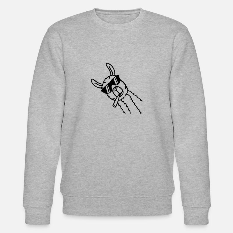 Pas de drame lama alpaga - Sweat bio CHANGER Stanley/Stella Unisexe - gris chiné