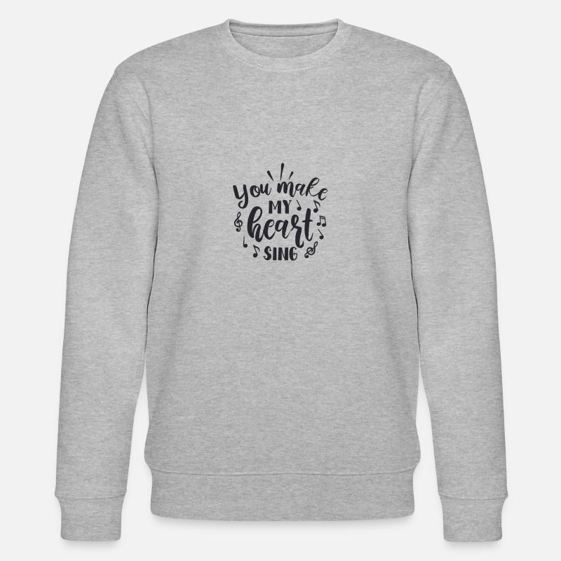 Tu fais chanter mon cœur - Sweat bio CHANGER Stanley/Stella Unisexe - gris chiné