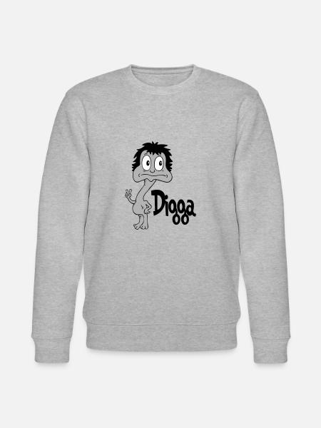 Sprüche Lustige Comic Digga - Stanley/Stella Unisex Bio-Sweatshirt CHANGER  - Grau meliert