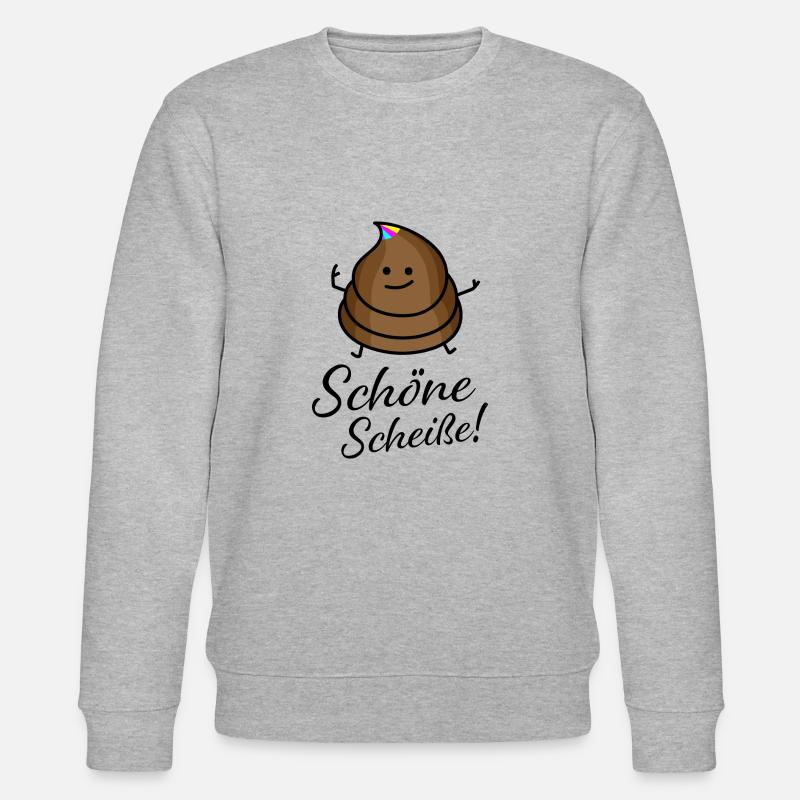 Schöne Scheiße - Stanley/Stella Unisex Bio-Sweatshirt CHANGER  - Grau meliert