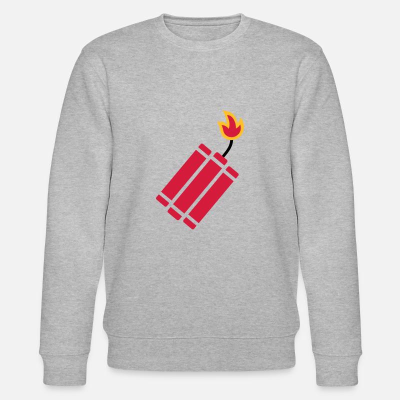 Dynamite bomb - Stanley/Stella CHANGER Unisex Organic Sweatshirt - heather grey