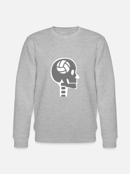 Volleyball i hovedet - Stanley/Stella økologisk unisex-sweatshirt CHANGER - grå meleret