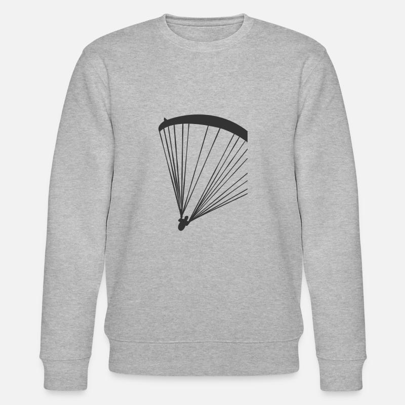 Paragliding Gleitschirmfliegen Geschenkidee - Stanley/Stella Unisex Bio-Sweatshirt CHANGER  - Grau meliert
