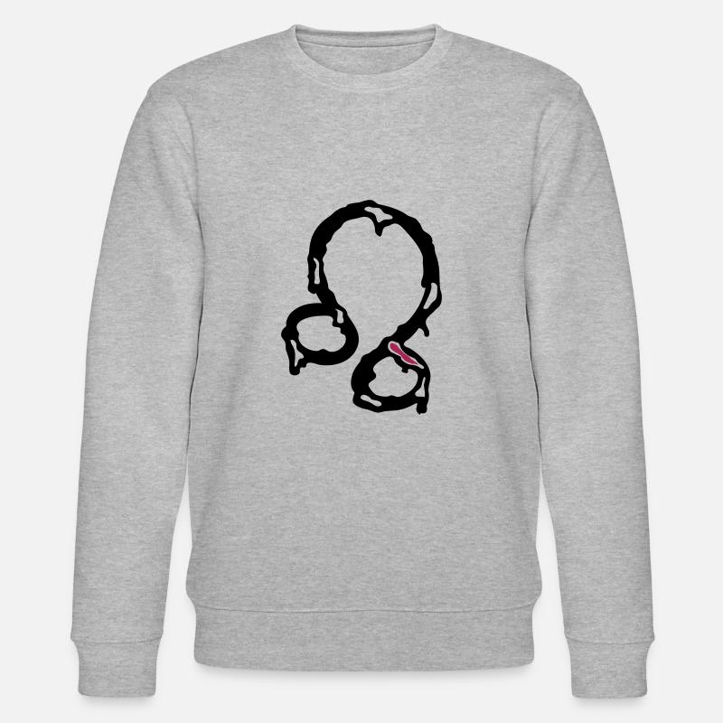Sternzeichen Löwe - Stanley/Stella Unisex Bio-Sweatshirt CHANGER  - Grau meliert