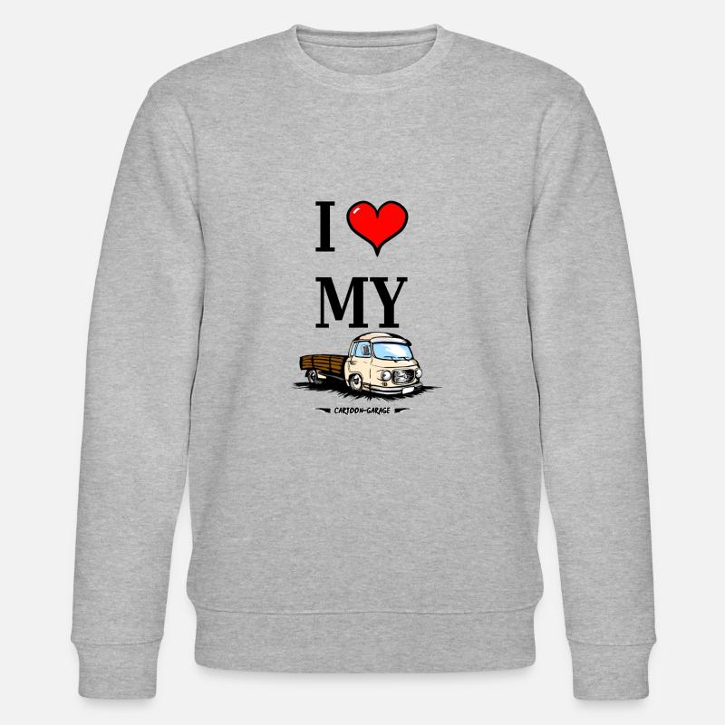 I LOVE MY B1000 - Stanley/Stella Unisex Bio-Sweatshirt CHANGER  - Grau meliert