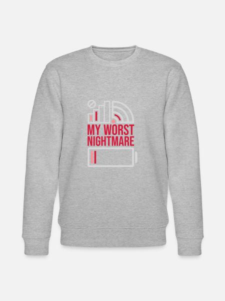 Icons my worst nightmare - Stanley/Stella CHANGER Unisex Organic Sweatshirt - heather grey