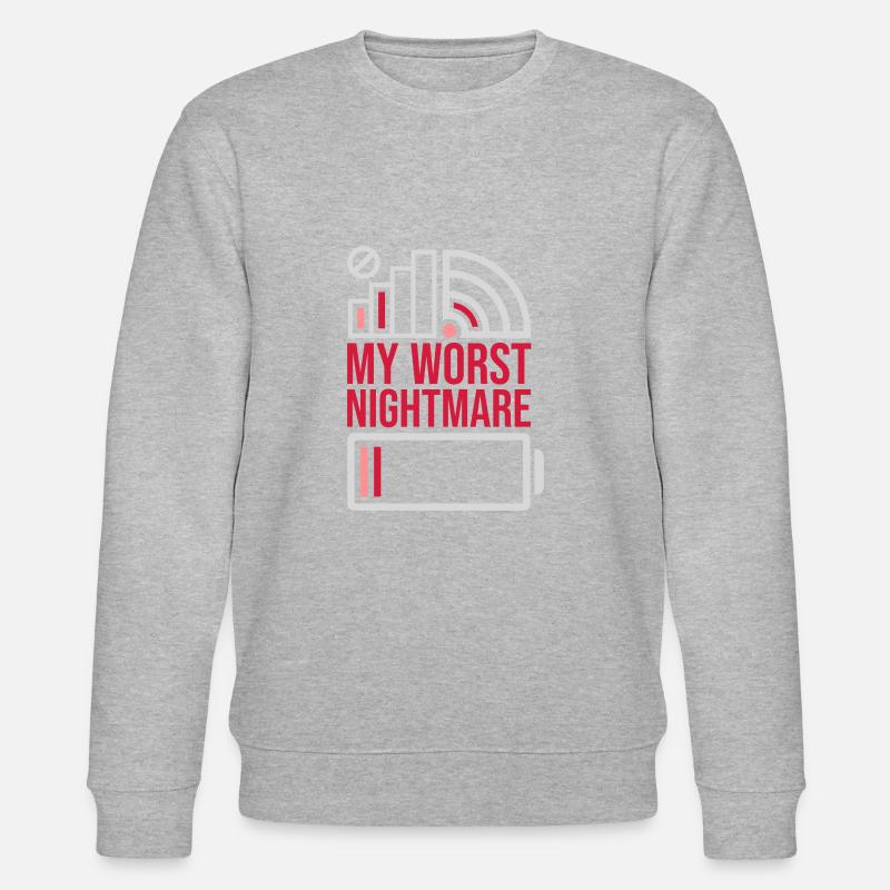Icônes mon pire cauchemar - Sweat bio CHANGER Stanley/Stella Unisexe - gris chiné