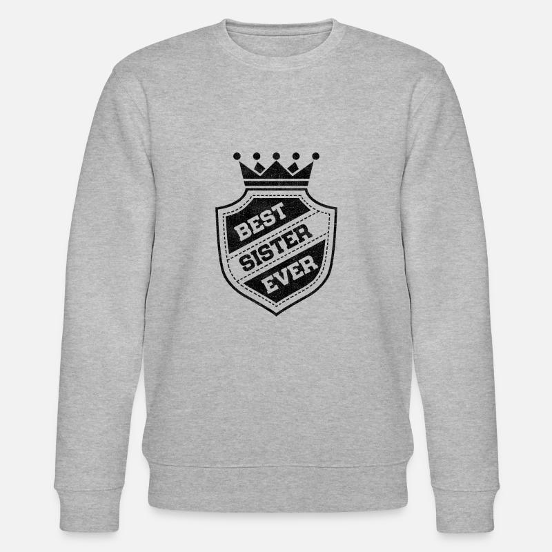 Best Sister Ever - Stanley/Stella Unisex Bio-Sweatshirt CHANGER  - Grau meliert
