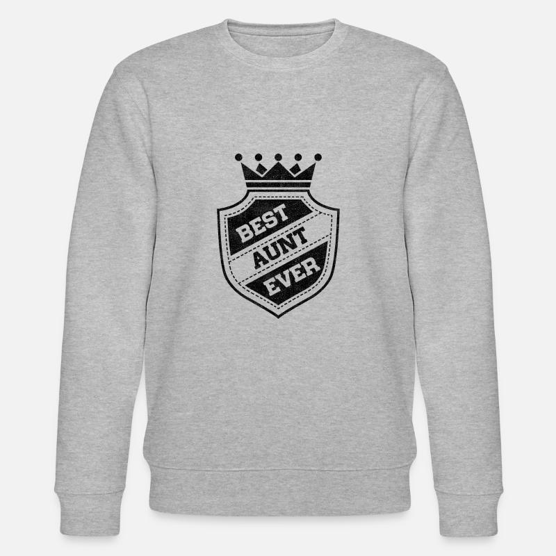 best aunt ever - Stanley/Stella Unisex Bio-Sweatshirt CHANGER  - Grau meliert