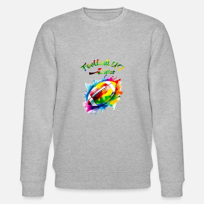 Fußball uns süchtig - Stanley/Stella Unisex Bio-Sweatshirt CHANGER  - Grau meliert