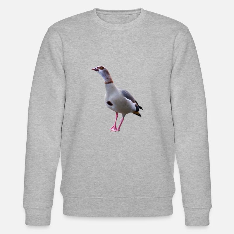 Gans Nilgans Gänse - Stanley/Stella Unisex Bio-Sweatshirt CHANGER  - Grau meliert