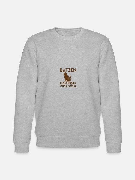 Katzenfreunde Katze - Stanley/Stella Unisex Bio-Sweatshirt CHANGER - Grau meliert