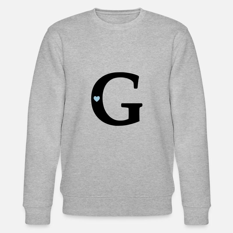 point G Lettre initiale - Sweat bio CHANGER Stanley/Stella Unisexe - gris chiné