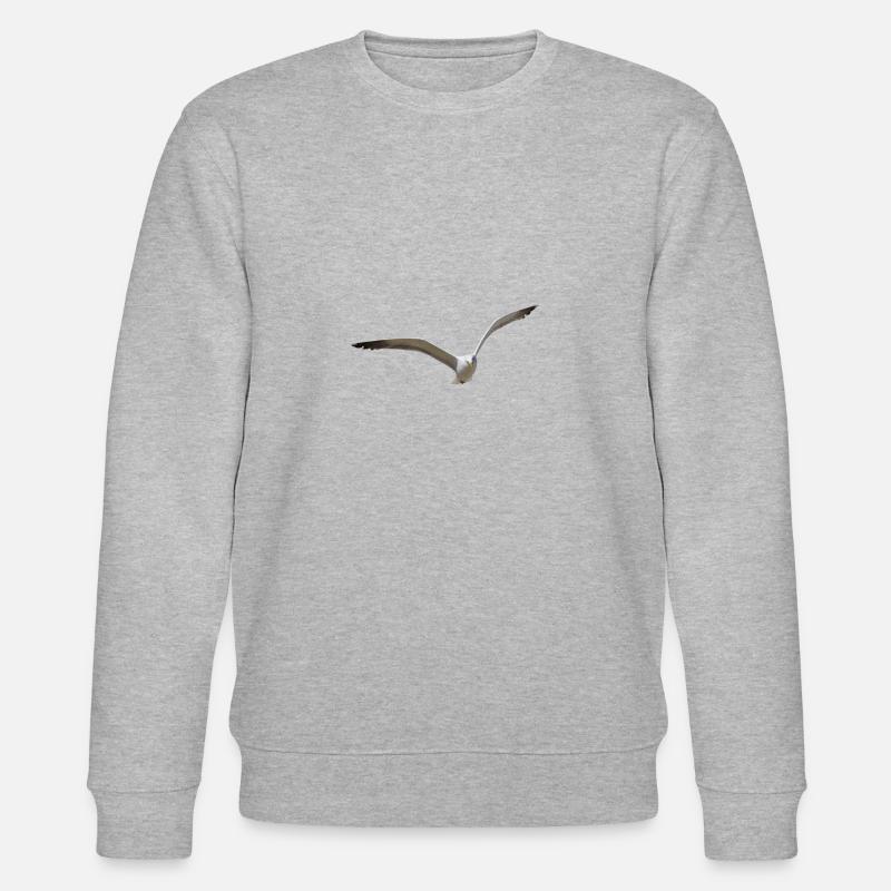 Seagulls fly for hours - Stanley/Stella CHANGER Unisex Organic Sweatshirt - heather grey