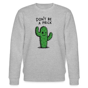 Dont be a prick - Stanley/Stella Unisex Bio-Sweatshirt CHANGER  - Grau meliert - Vorne - Nik (191cm) & Marisol (170cm)