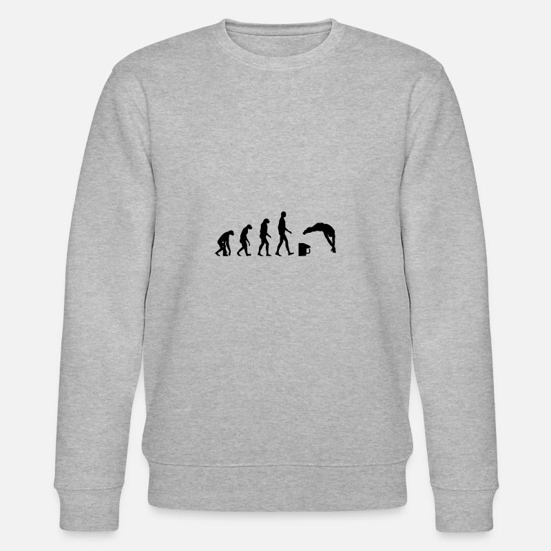 Evolution / Schwimmen - Stanley/Stella Unisex Bio-Sweatshirt CHANGER  - Grau meliert